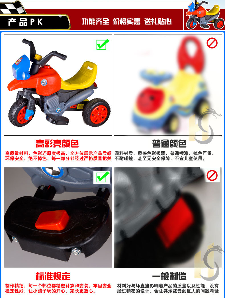 炫酷儿童电动车 孩子童年的驾驶梦想，一件代发高效实现